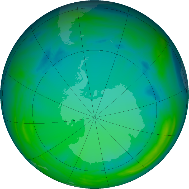 Ozone Map 2005-07-16